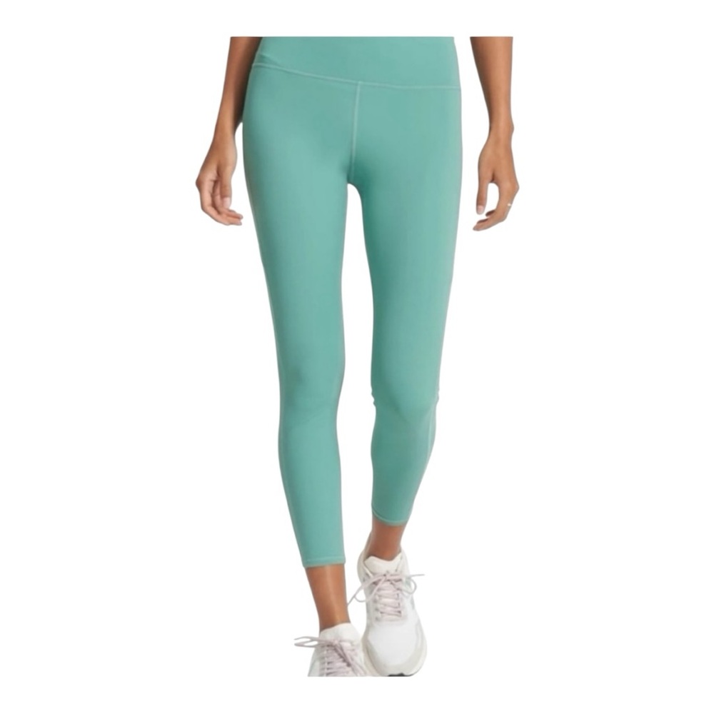 Vuori Stride 7/8 Pocket Leggings Basil Green XS Running Yoga Athleisure